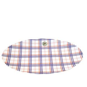 NEW Michel Design Works PAISLEY & PLAID Melamine Serveware Oval Platter